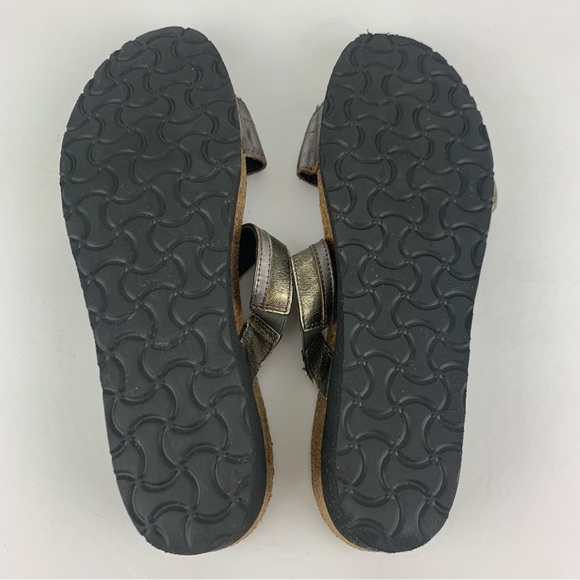 NAOT Kimberly Wedge Metallic Distressed Sandals EU42/L11 - Picture 9 of 11